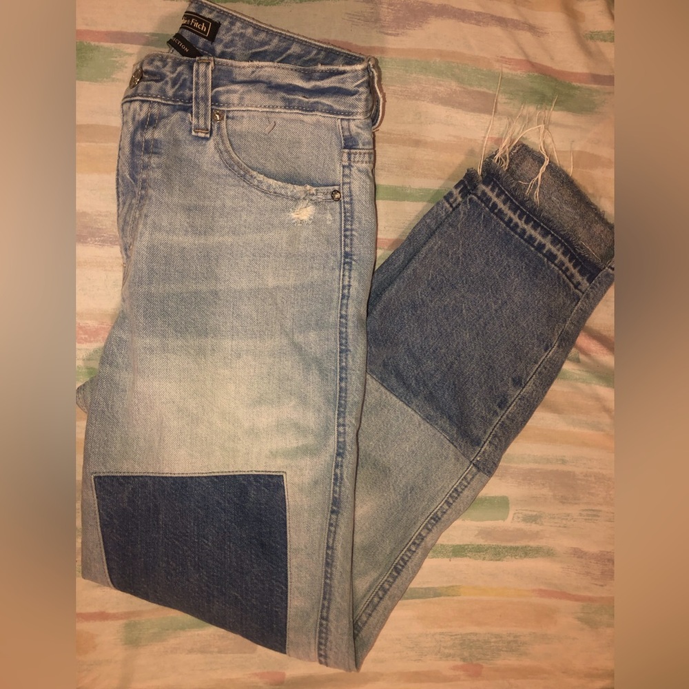 #Bootcut #StraightLeg #Abercrombie #fitch patchwork #Denim #Jeans womens